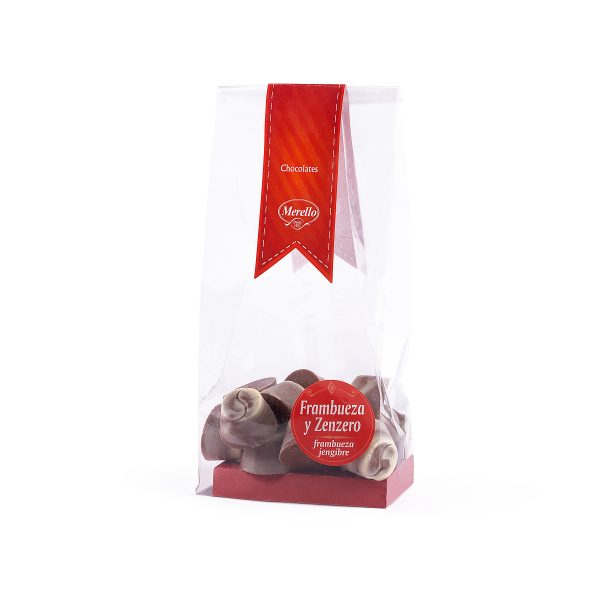 Bombones Frambuesa Natural y Jengibre Fresco 150g - Imagen 2