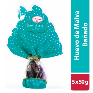 Huevos de Malva con Chocolate en Pañuelo Merello 5 x 50 g – Especial Pascua