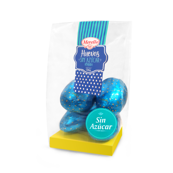 HUEVO MEDIANO BITTER SIN AZÚCAR x 128g
