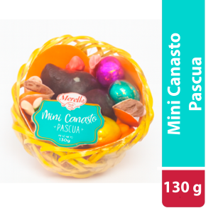 CANASTO MINI CON CONEJO DE MALVA