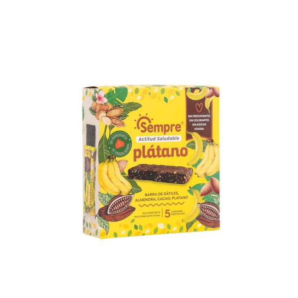 0% Azúcar Añadida - Pack 5 Barras Plátano Natural 35g - Imagen 2