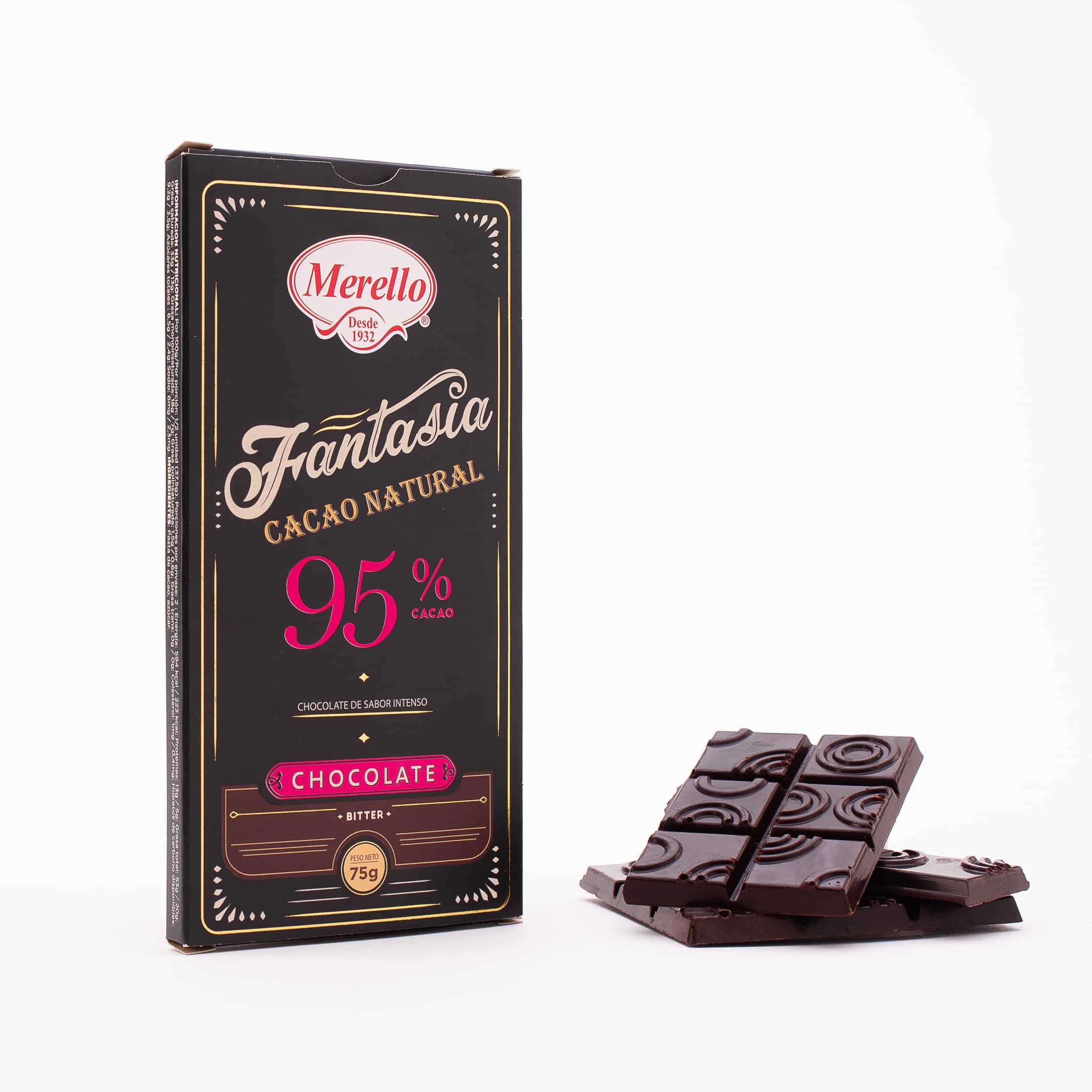 Tableta Chocolate 95% cacao.