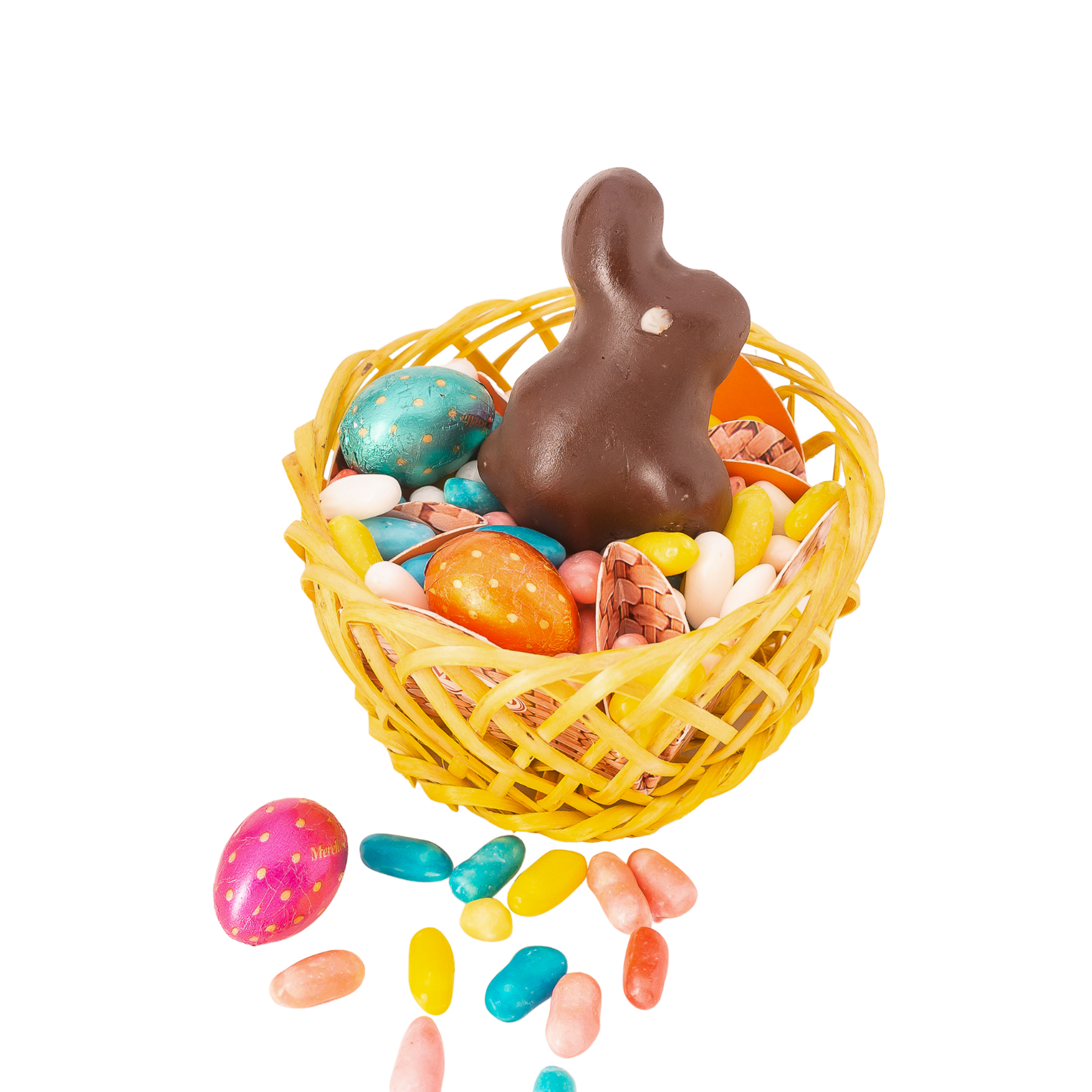 CANASTO MINI CON CONEJO DE MALVA - Imagen 2