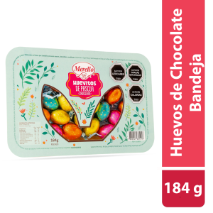 Huevitos de Chocolate Macizo Merello – Bandeja de Pascua 184 g (Aprox. 20 Huevos)
