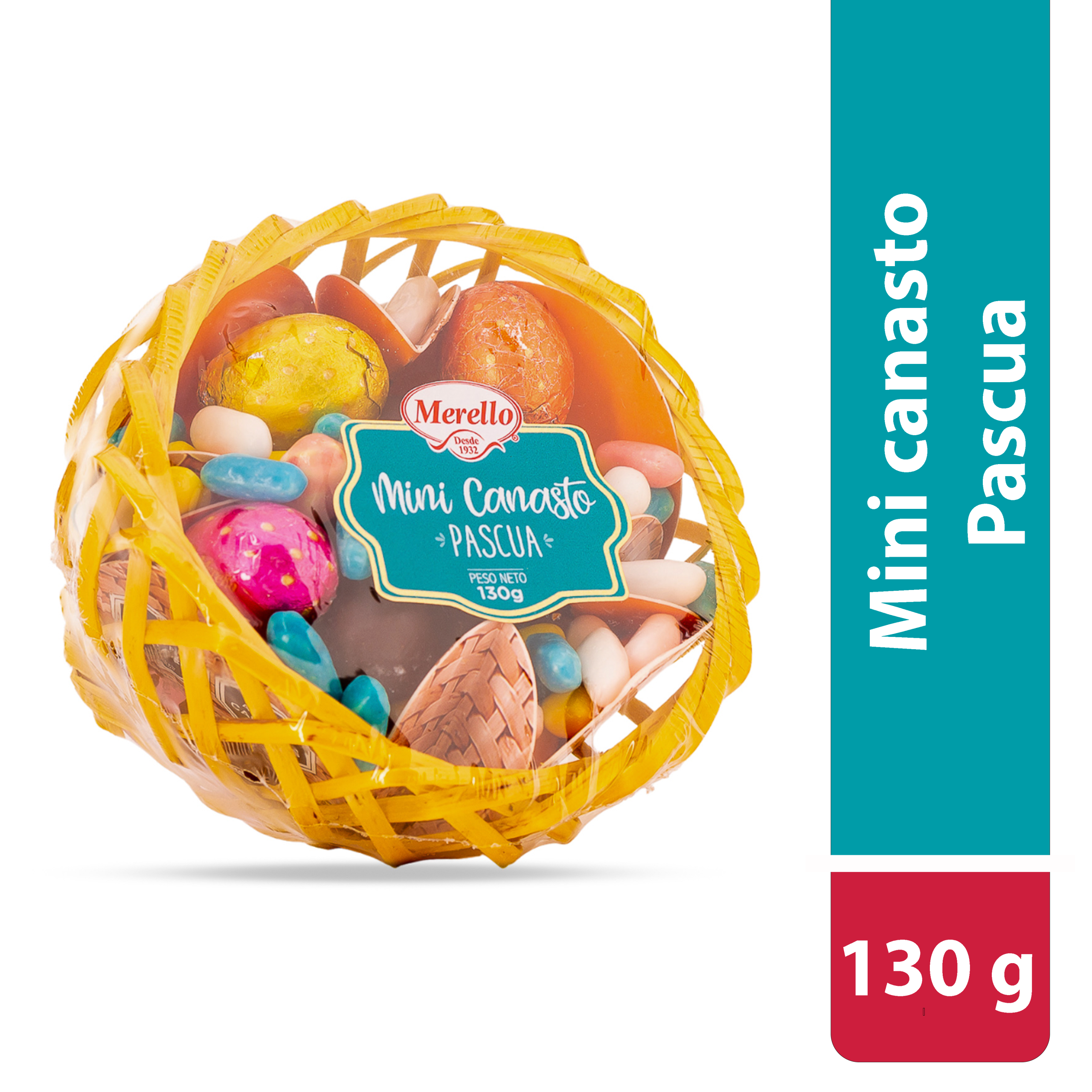 CANASTO MINI CON CONEJO DE MALVA