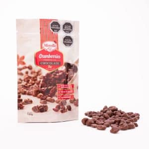 Cranberries Bañados con Chocolate de Leche
