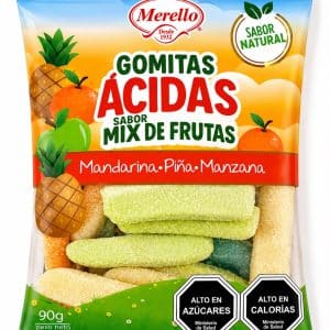 Gomitas ácidas sabor mix frutal 90 g