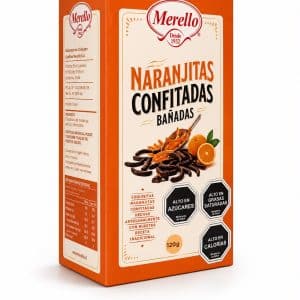 Naranjitas Confitadas Bañadas Merello 120g