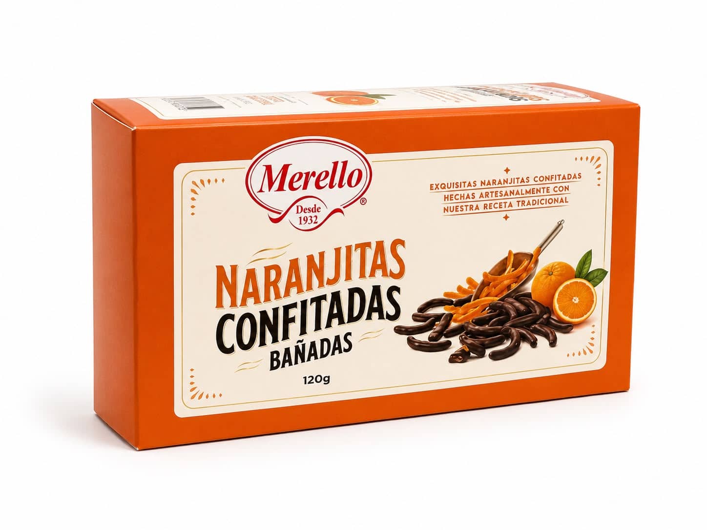 Naranjitas Confitadas Bañadas Merello 120g - Imagen 2