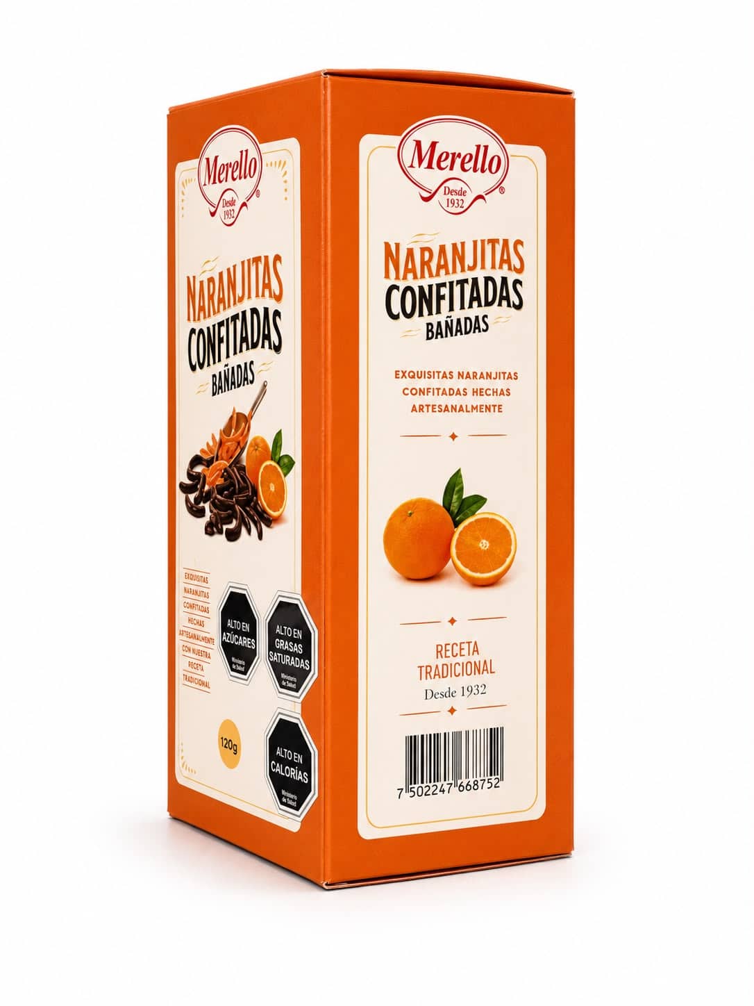 Naranjitas Confitadas Bañadas Merello 120g - Imagen 3